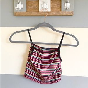 Colorful brandy cropped tank top~ indie ~